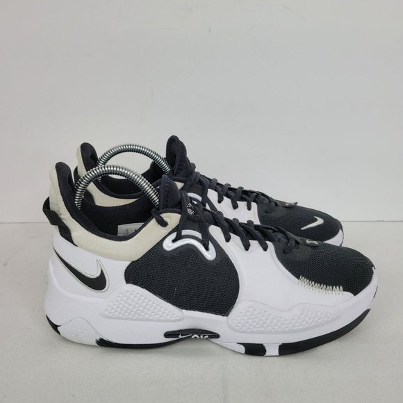 Nike PG 5 TB 'Black White' Men's Basketball Shoes DA7758-001 US Size 9 - Picture 1 of 8